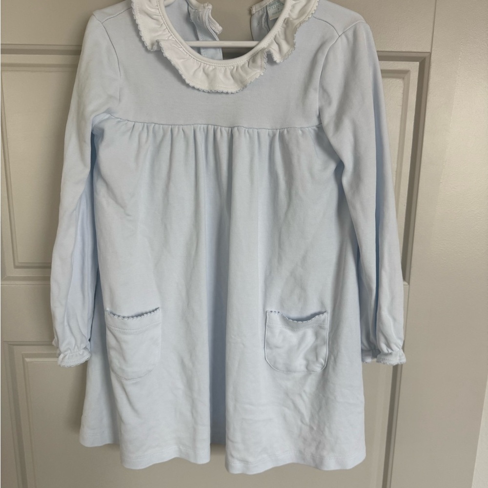 Edgehill Collection Light Blue Ruffle Dress